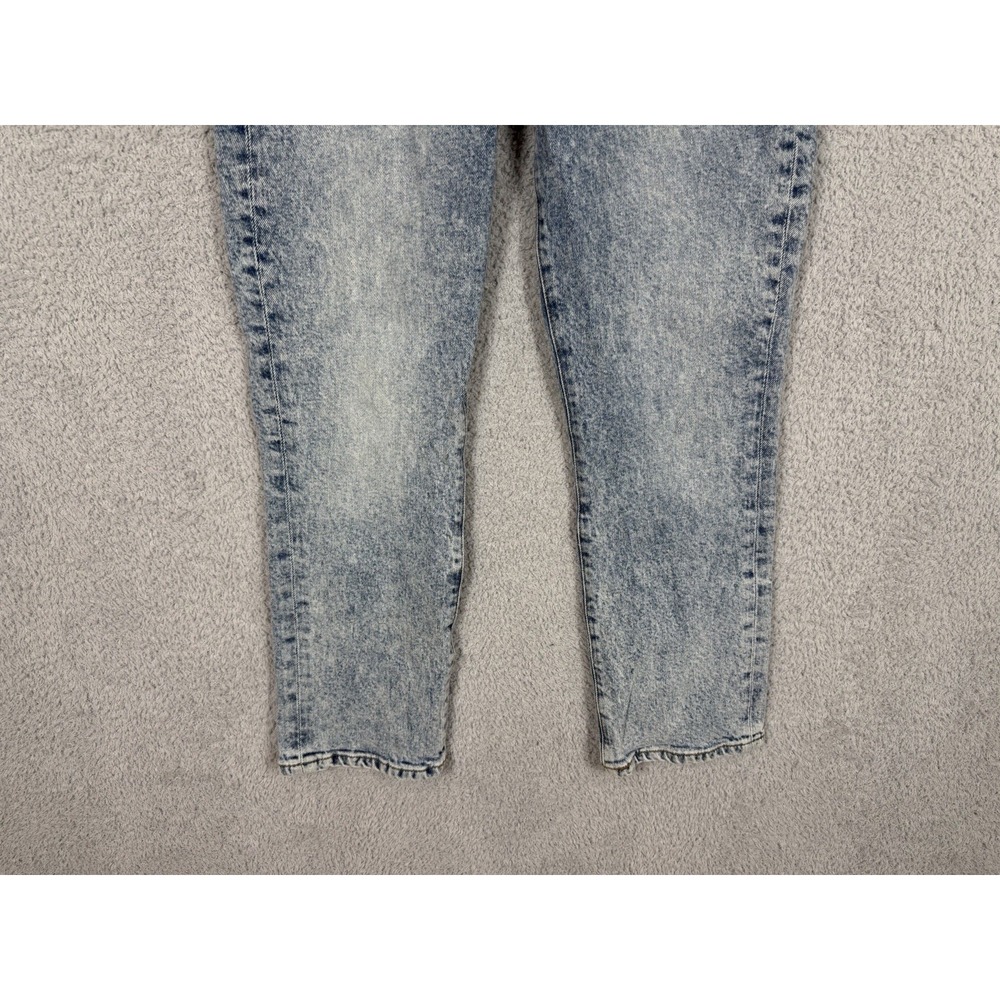 FRAME Le High Straight Ankle Jeans Womens 28 Lombard Bleach‎ Acid Wash Blue - Picture 5 of 10